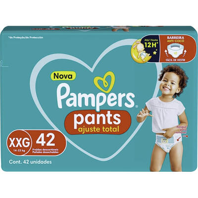 Fralda Descartável Pampers Pants Ajuste Total - XXG 42 un