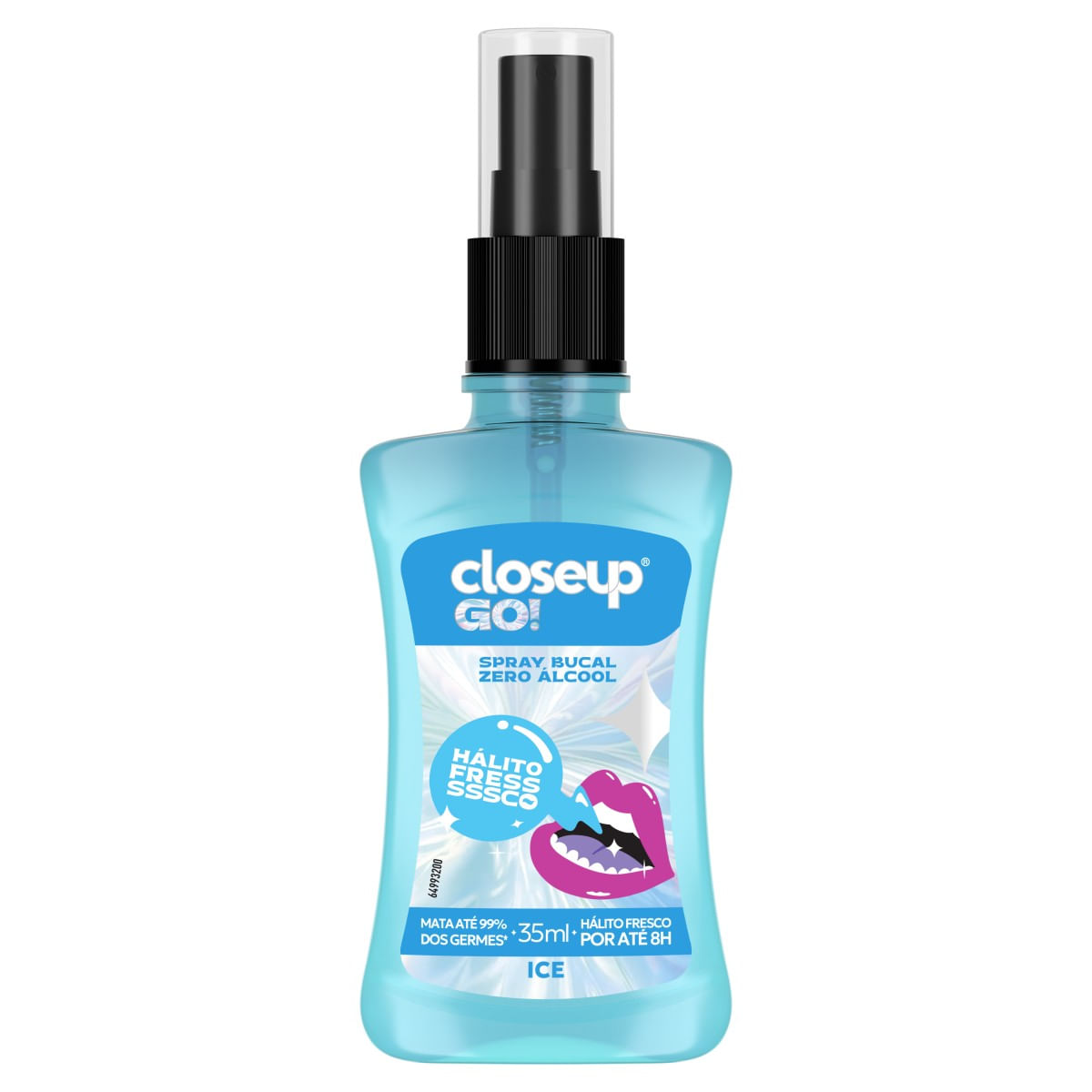 Enxaguante Bucal CLOSE UP Go! Ice Zero Álcool 35ml