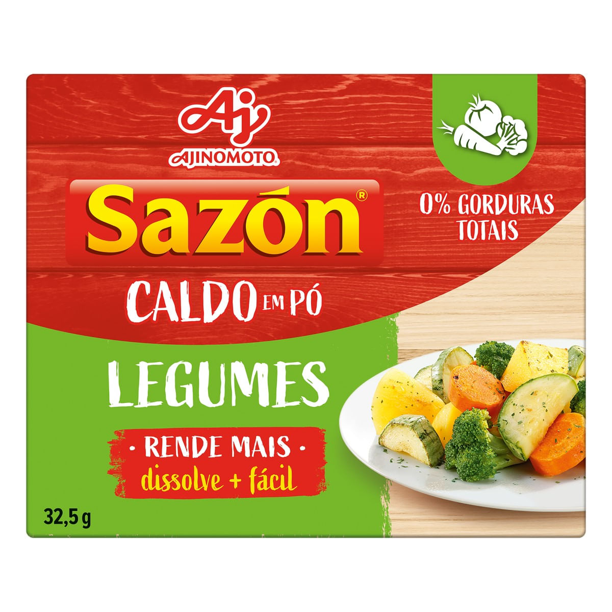 Caldo em Pó SAZON de Legumes 32.5g