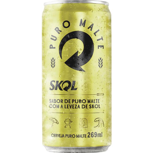 Cerveja Skol Puro Malte 269ml