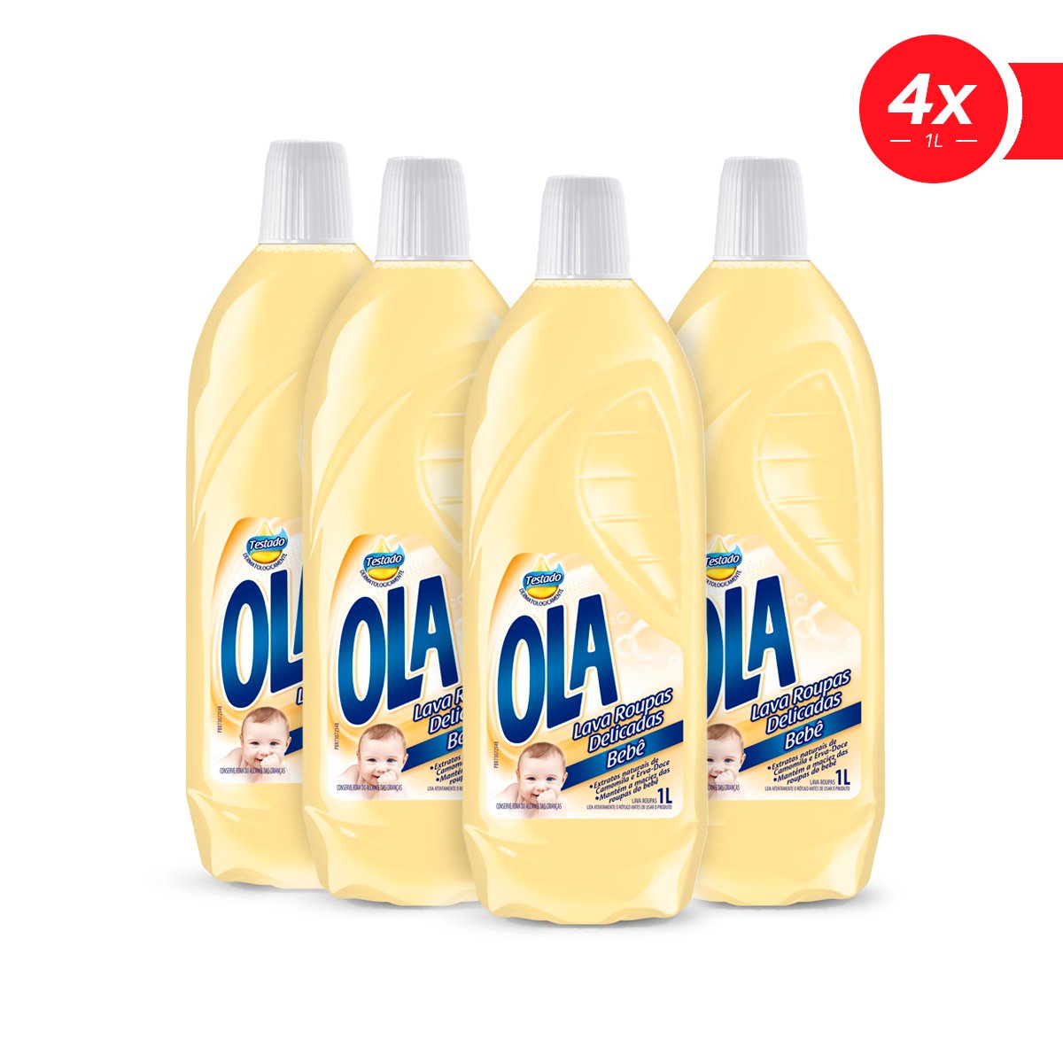 Lava Roupas Ola Bebê 1000ml - Leve 4 pague 3