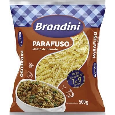 Macarrão de Sêmola Brandini Parafuso 500g