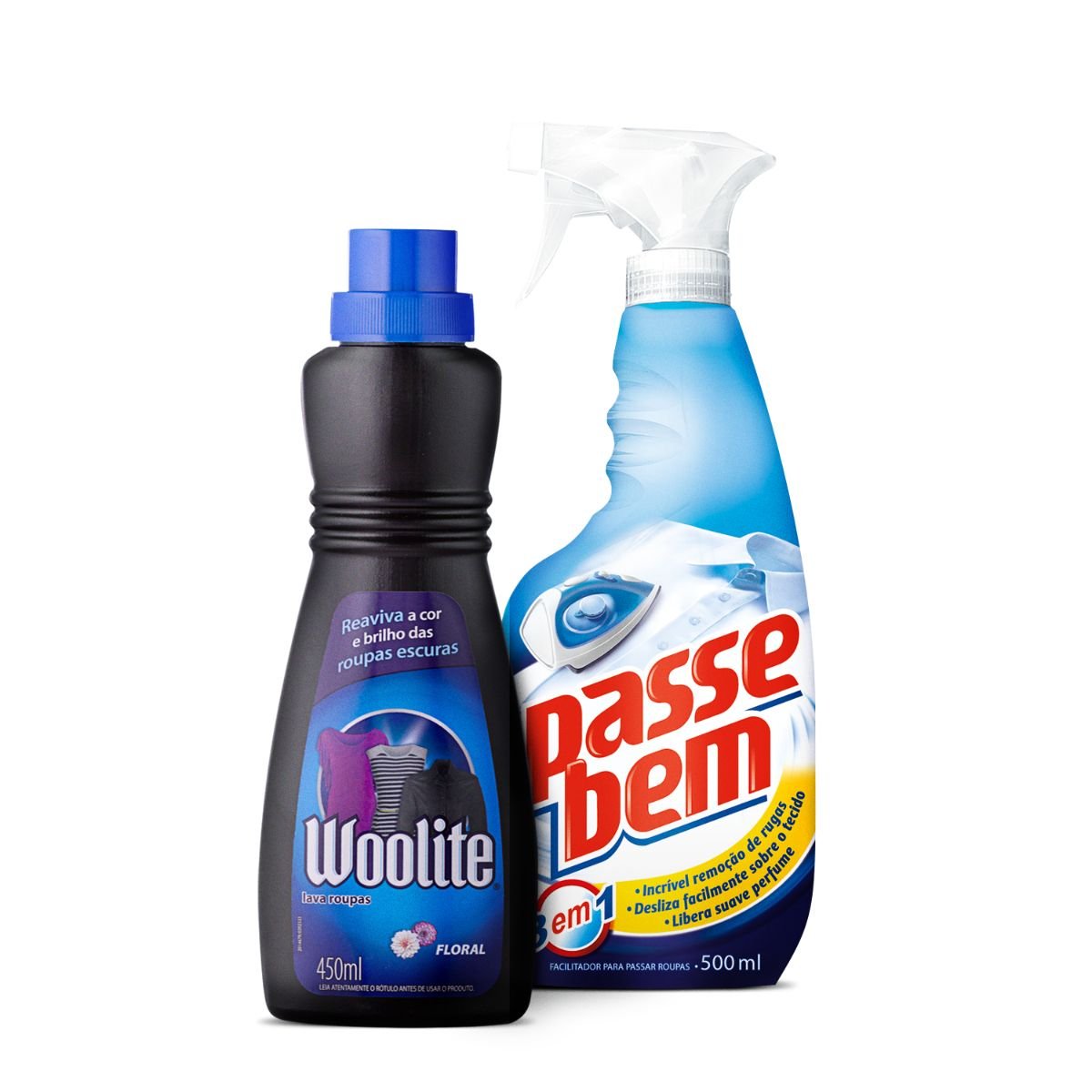 Kit Roupas Impecáveis Woolite Black + Passe Bem