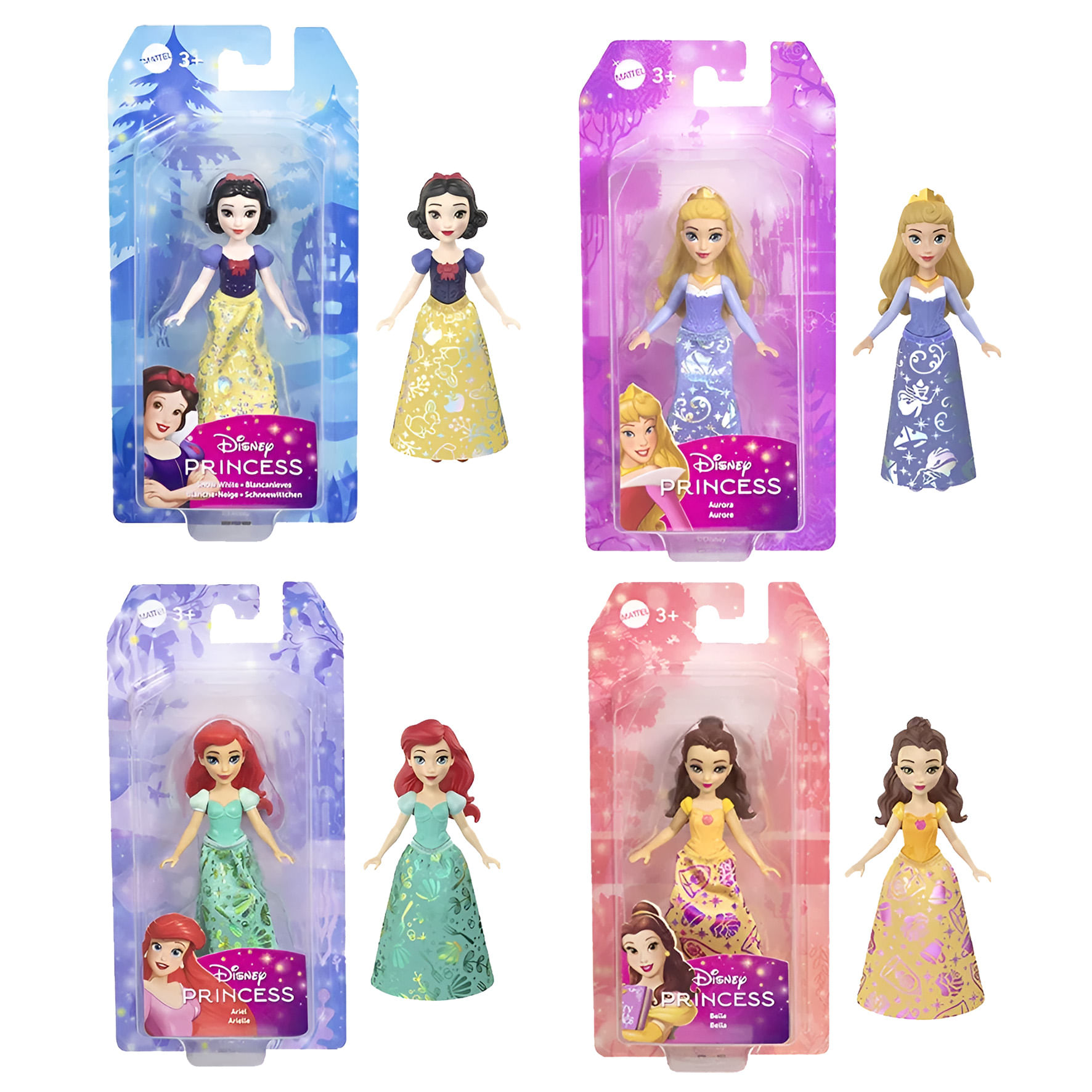 Boneca MATTEL Plástico Disney Princesas Mini