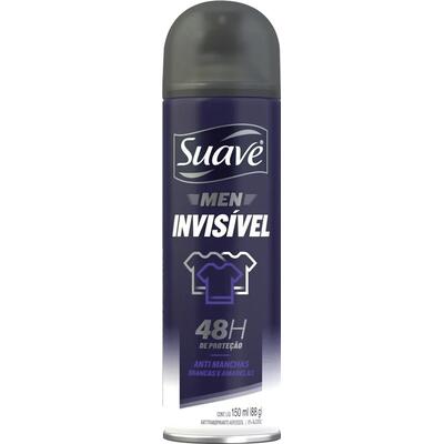Desodorante Aerossol Suave Invisible Men 150ml