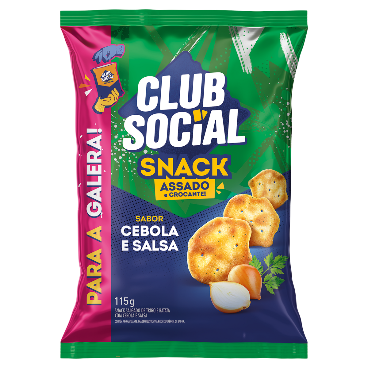 Snack CLUB SOCIAL Cebola e Salsa 115g