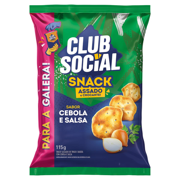 Snack CLUB SOCIAL Cebola e Salsa 115g