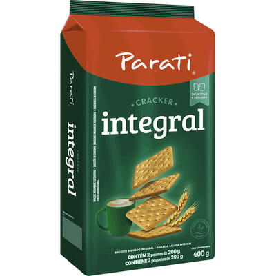Biscoito Parati Cracker Integral 400g