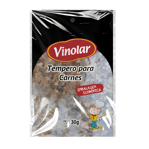Tempero Vinolar Para Carnes Embalagem Econômica 30g