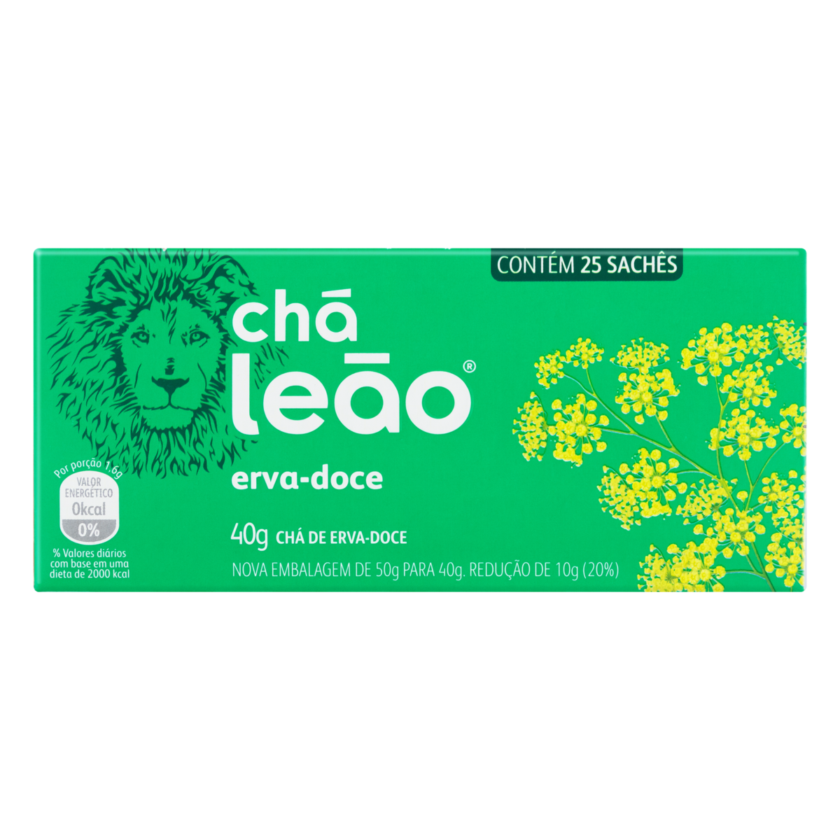 Chá de Erva Doce LEÃO Caixa 50g com 25 Saquinhos