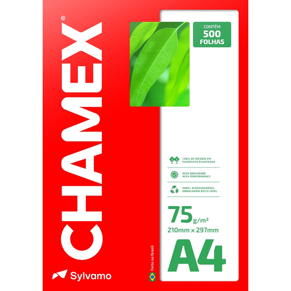 Papel A4 Chamex Com 500 Folhas
