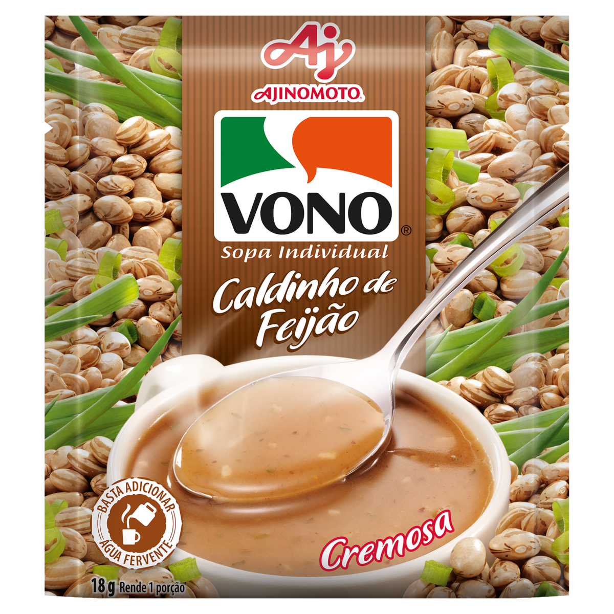 Sopa de Caldinho de Feijão Vono 18g