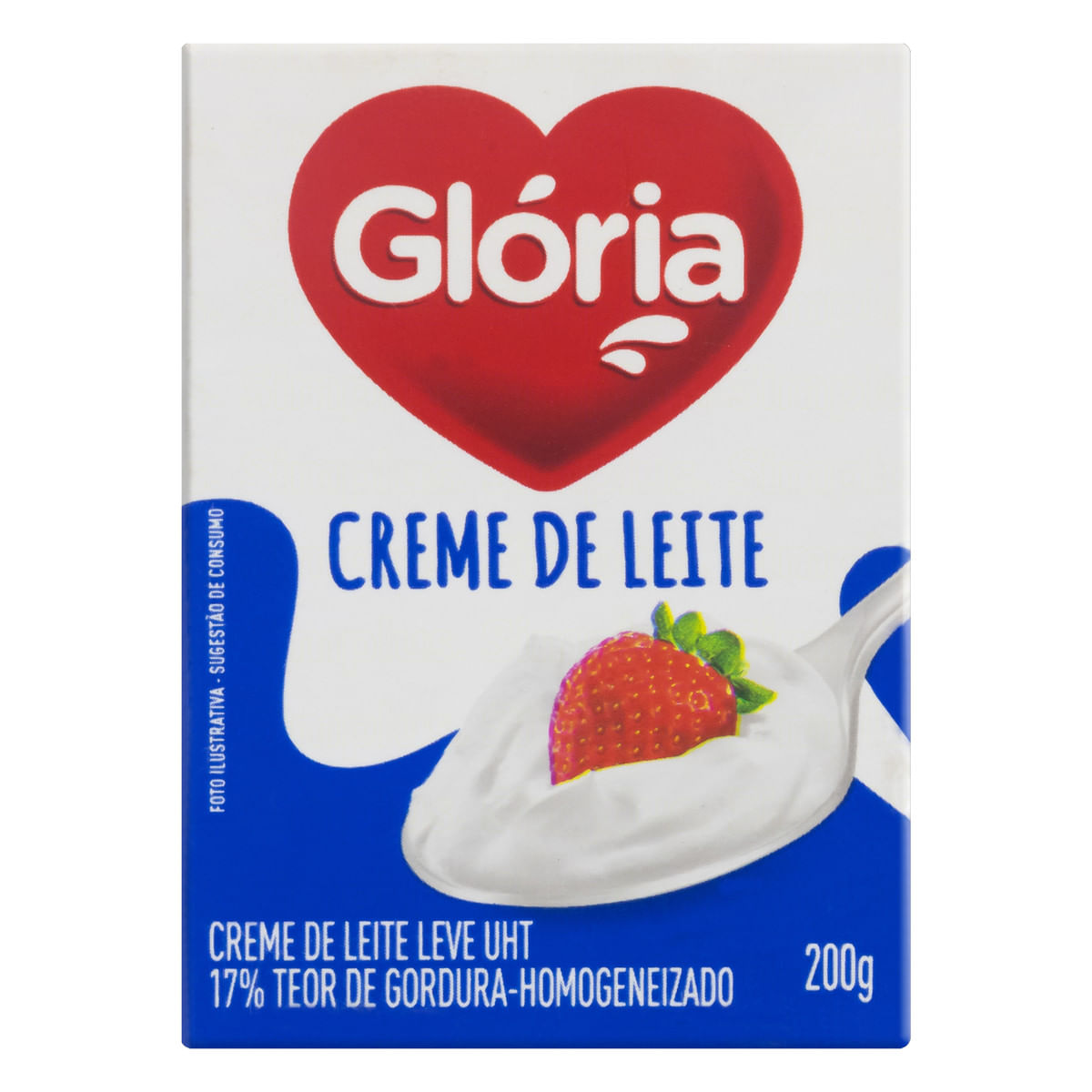 Creme de Leite UHT Leve Homogeneizado Glória Caixa 200g