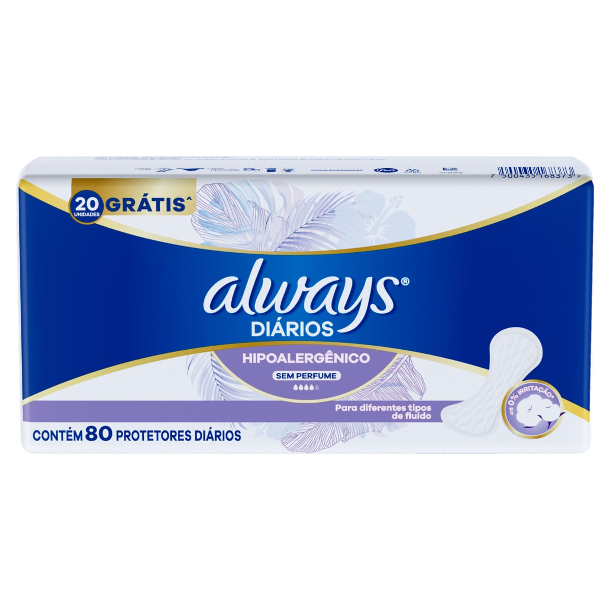 ALWAYS Hipoalergênico Protetor Diário 80un