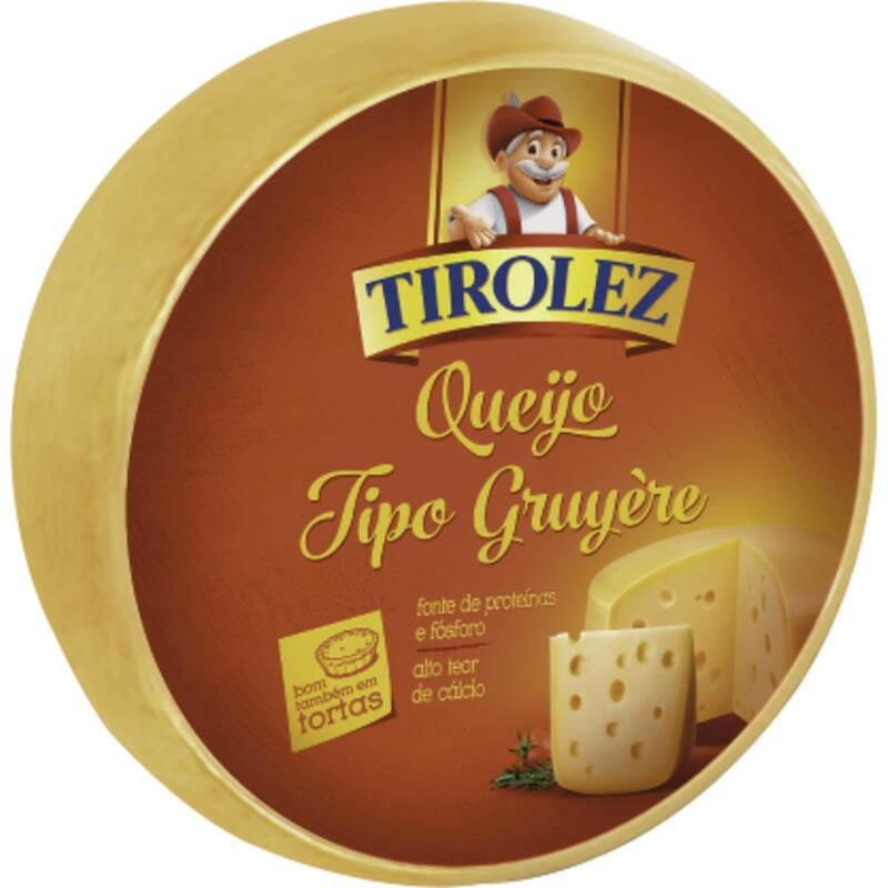 Queijo tipo Gruyère Tirolez Preço por quilo na peça