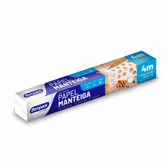 Papel Manteiga Bompack 4m (28cm x 4m)