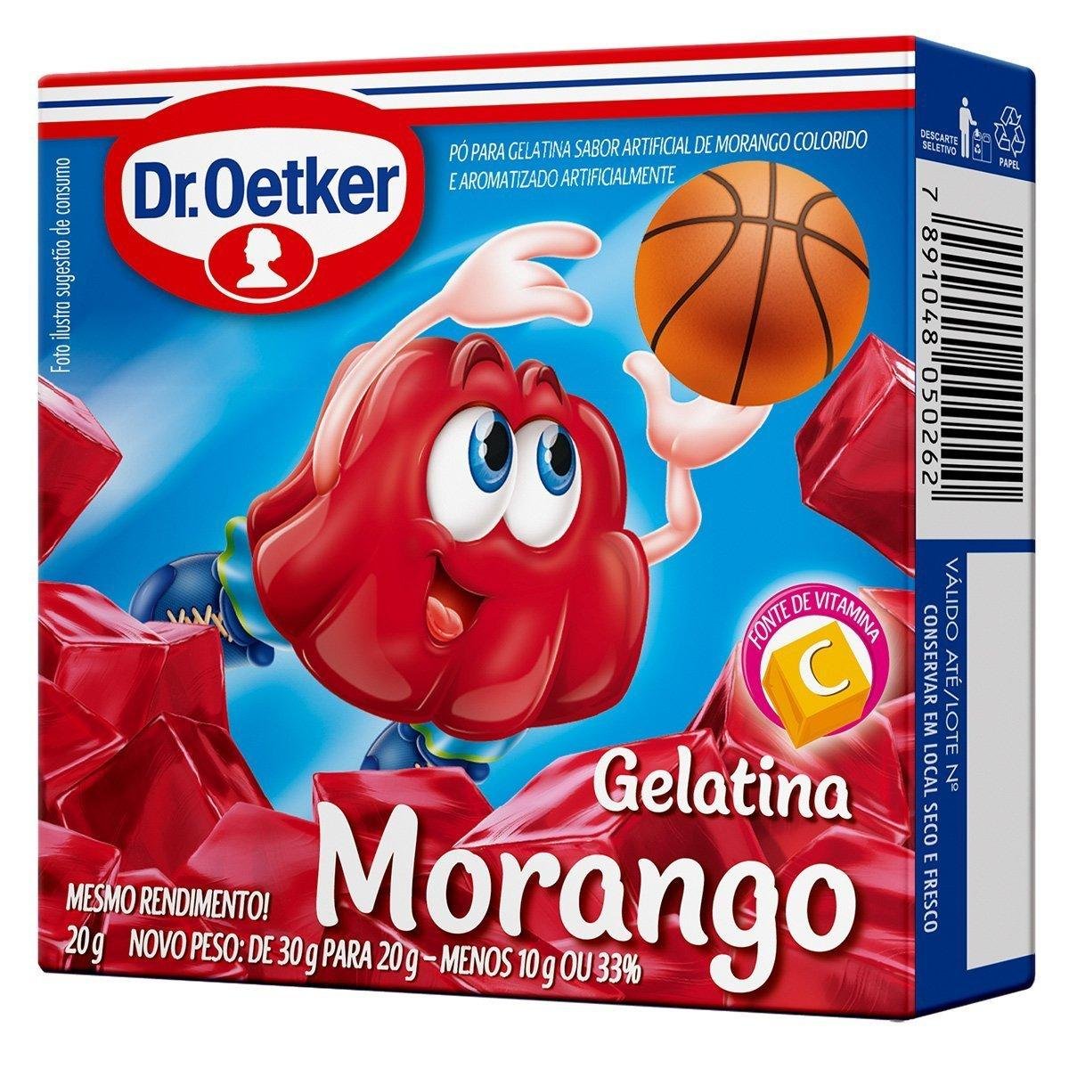 Gelatina Dr Oetker Morango 20g