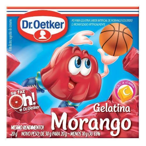 Gelatina Dr Oetker Morango 20g