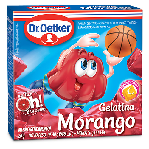 Gelatina Dr Oetker Morango 20g