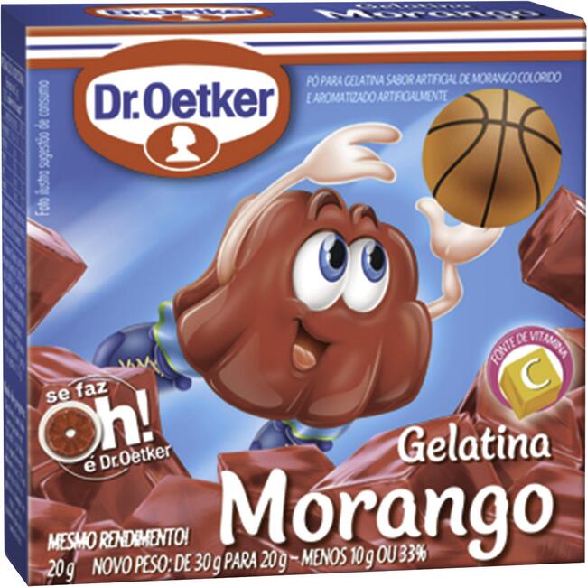 Gelatina Dr Oetker Morango 20g