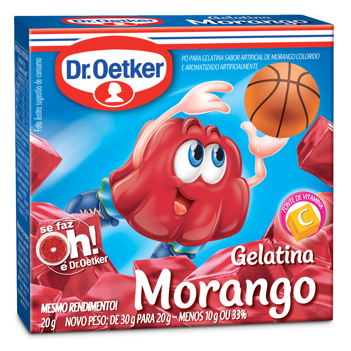 Gelatina Dr Oetker Morango 20g