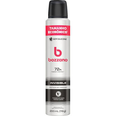 Desodorante Aerossol Bozzano Invisible 200ml
