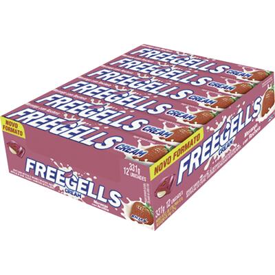 Drops Cream Freegells Morango 12 un