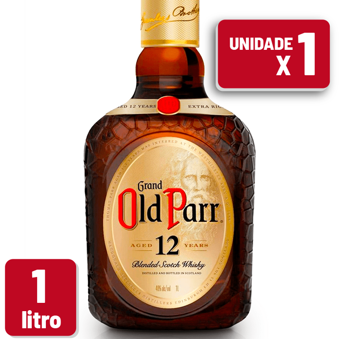 Whisky Old Parr 12 Anos Garrafa Vidro 1L
