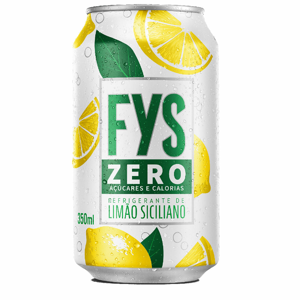 Refrigerante Limão-Siciliano Zero Açúcar Fys Lata 350ml