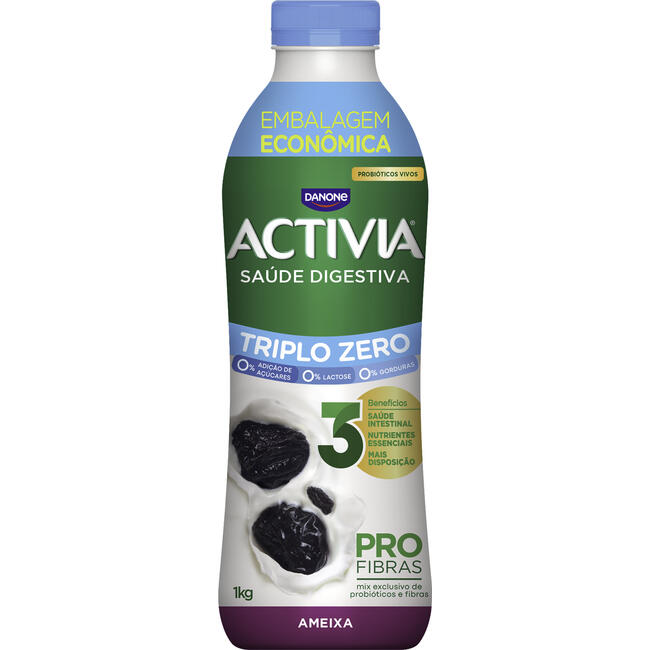 Leite Fermentado Activia Zero Ameixa 1kg