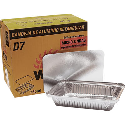 Embalagem de Alumínio Wyda Retangular 750ml 100un