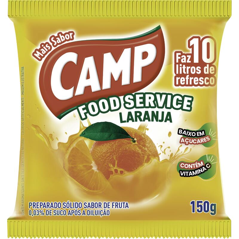 Refresco em Pó Camp Laranja 150g
