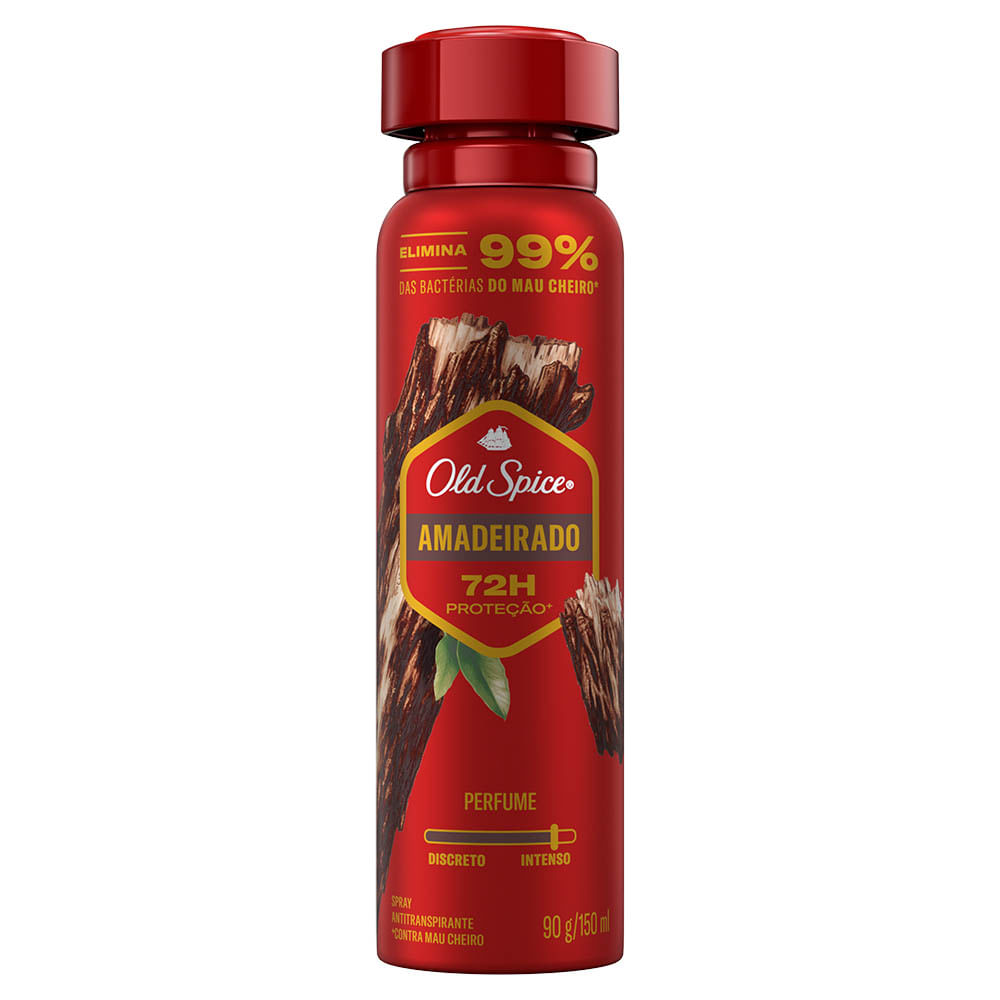 Antitranspirante Amadeirado Old Spice 150ml Spray