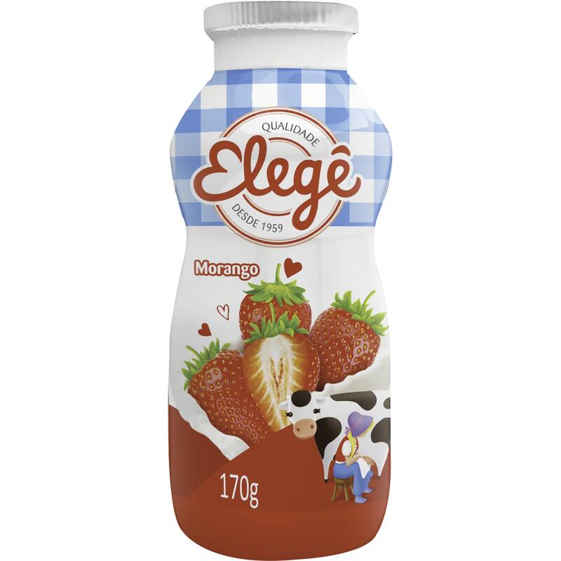 Bebida Láctea Elegê Morango 170g