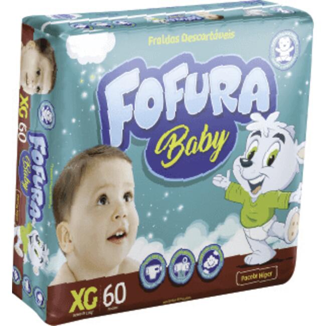 Fralda Fofura Baby Hiper XG 60 un