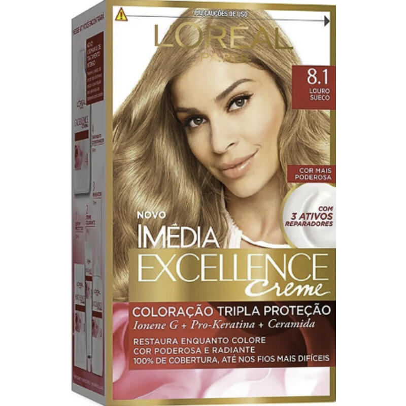 Tintura Imédia Excellence Louro Sueco Kit