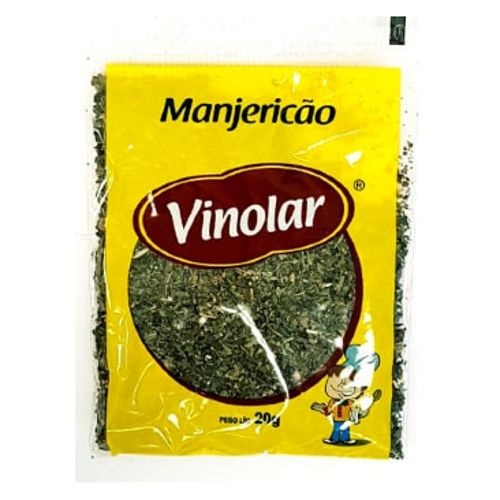 Tempero Vinolar Manjericão Embalagem Econômica 20g