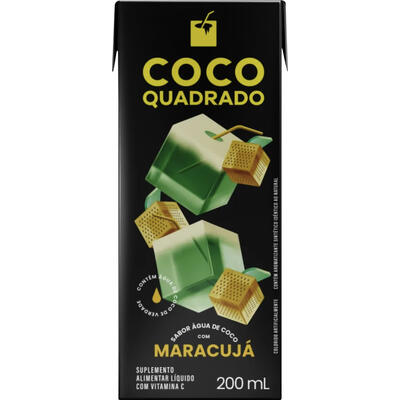 Suplemento Alimentar Coco Quadrado Maracujá 200ml