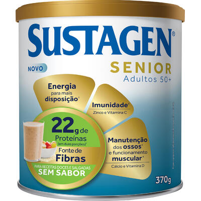 Pó para Preparo de Bebida sem Sabor Sustagen Senior Lata 370g
