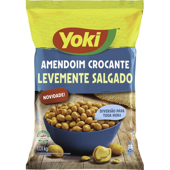 Amendoim Crocante Yoki Levemente Salgado 1,01kg