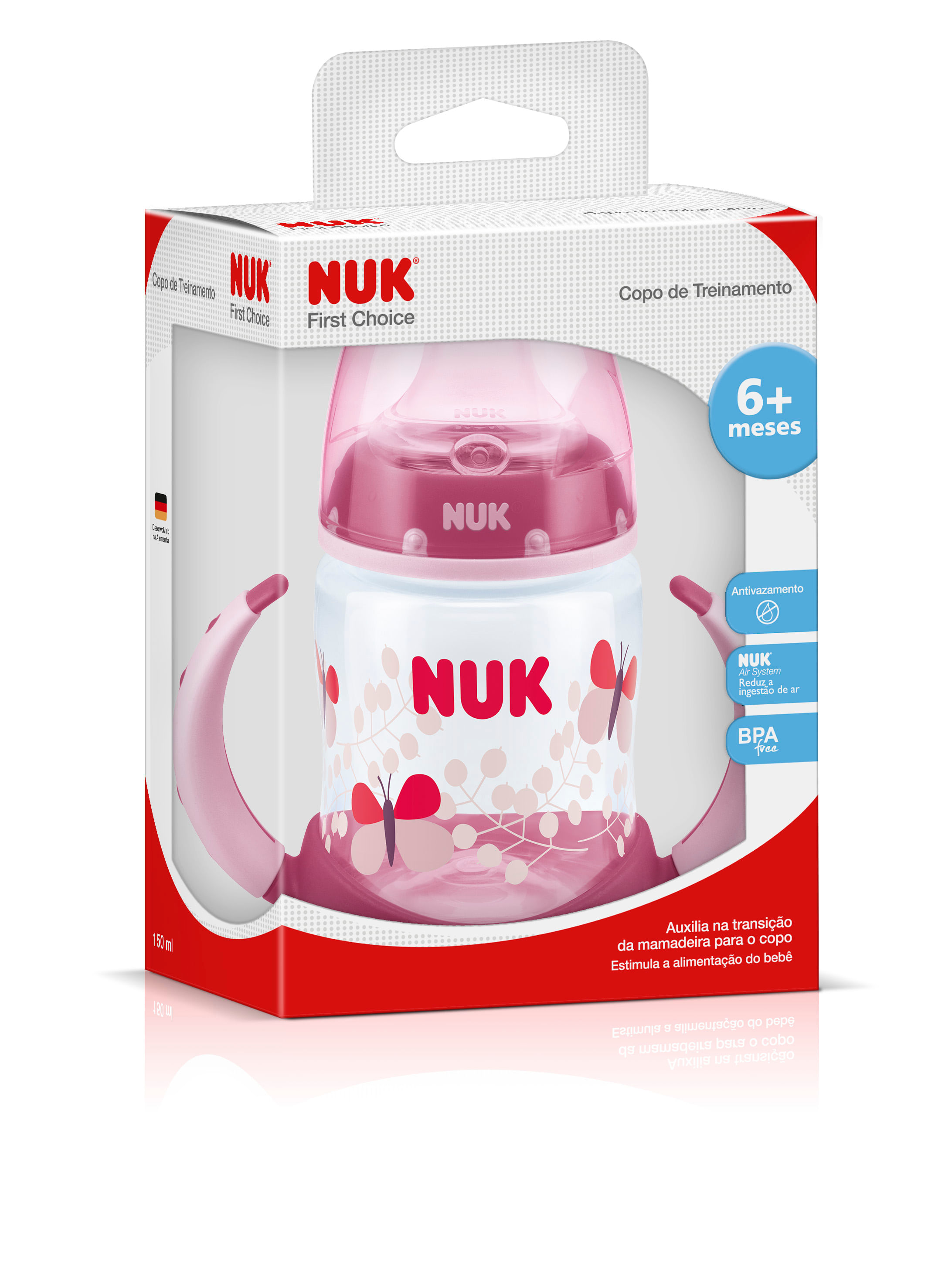 Copo Treinamento NUK First Choice GIRL 150ML