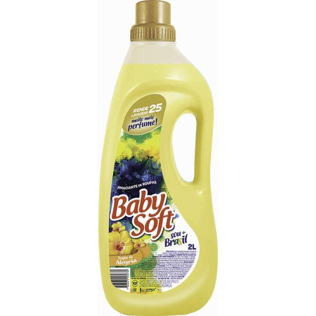 Amaciante de Roupas Baby Soft Alegria Amarela 2L