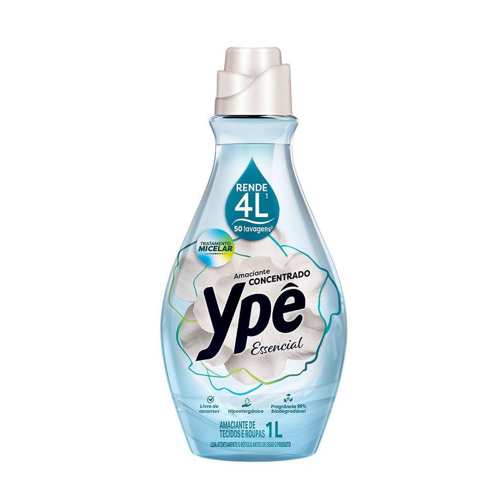 Amaciante de Roupa Concentrado Essencial Ypê Frasco 1l