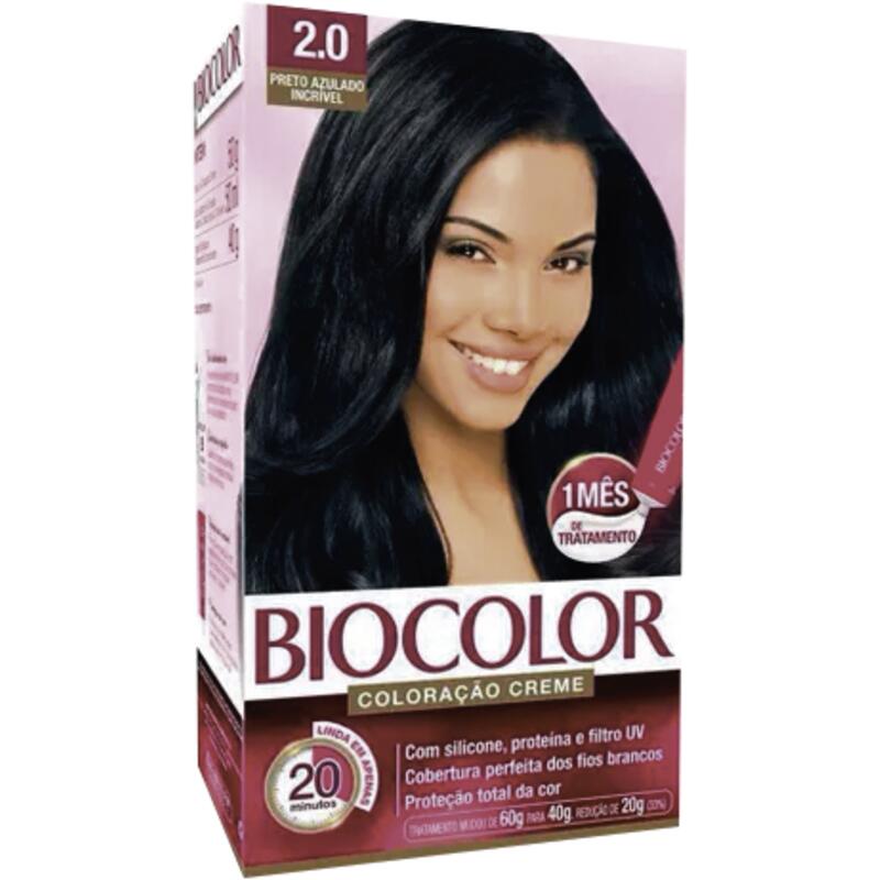 Tintura para Cabelo Bicolor Preto Azulado un