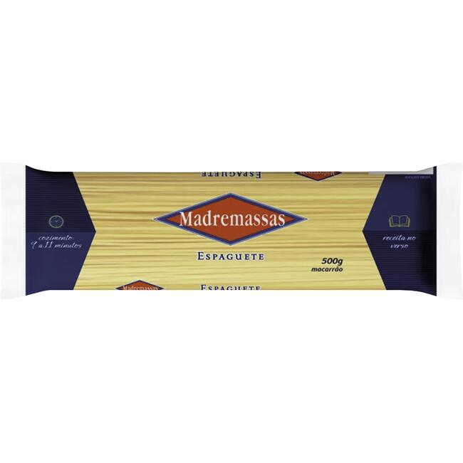 Macarrão de Sêmola Madremassas Dona Benta Espaguete 500g
