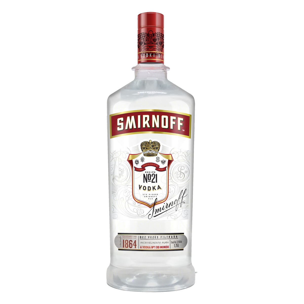 Vodka Destilada Smirnoff Garrafa 1,75l