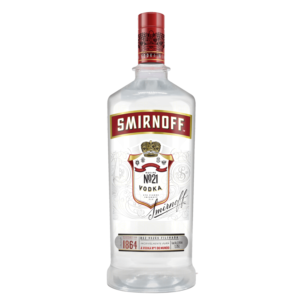 Vodka Destilada Smirnoff Garrafa 1,75l