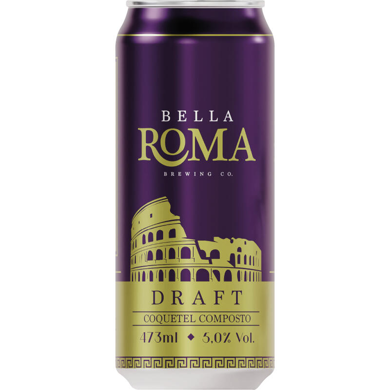 Coquetel Alcoólico Composto Bella Roma Lata 473ml