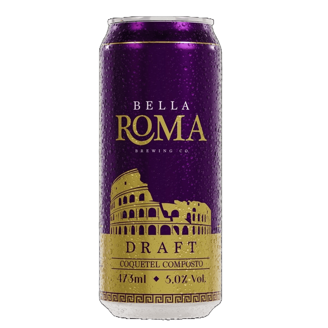 Coquetel Alcoólico Composto Bella Roma Lata 473ml