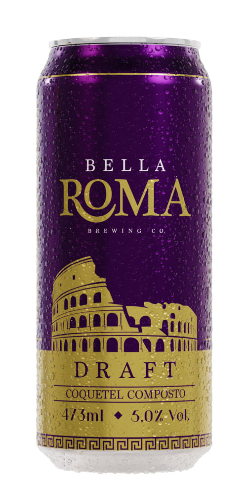 Coquetel Alcoólico Composto Bella Roma Lata 473ml